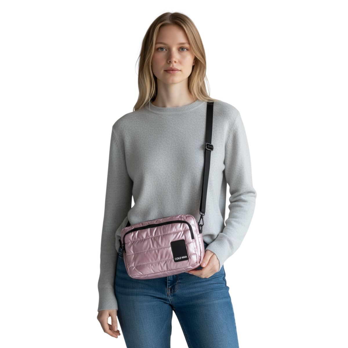GENERICO - Cartera Bandolera Cruzada Mujer Diseño Minimalista Acolchada