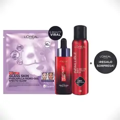 LOREAL PARIS - Pack rutina Glass Skin Láser Setting Spray