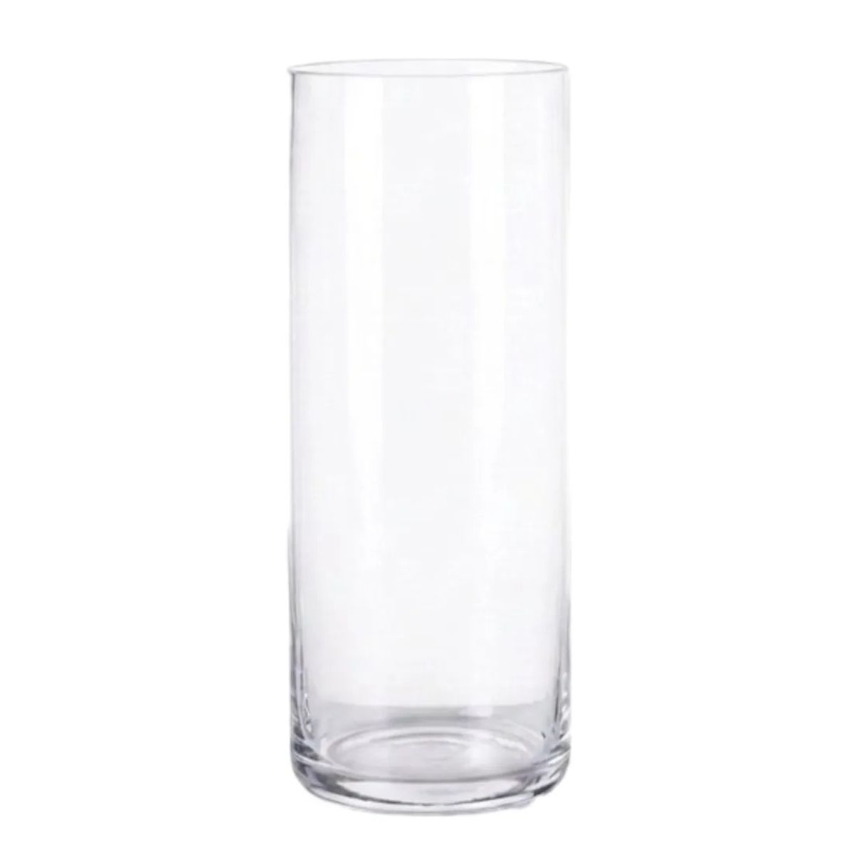 GENERICO - Florero de Cristal Cilíndrico Premium 40x12cm Decoración Hogar