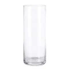 GENERICO - Florero de Cristal Cilíndrico Premium 40x12cm Decoración Hogar