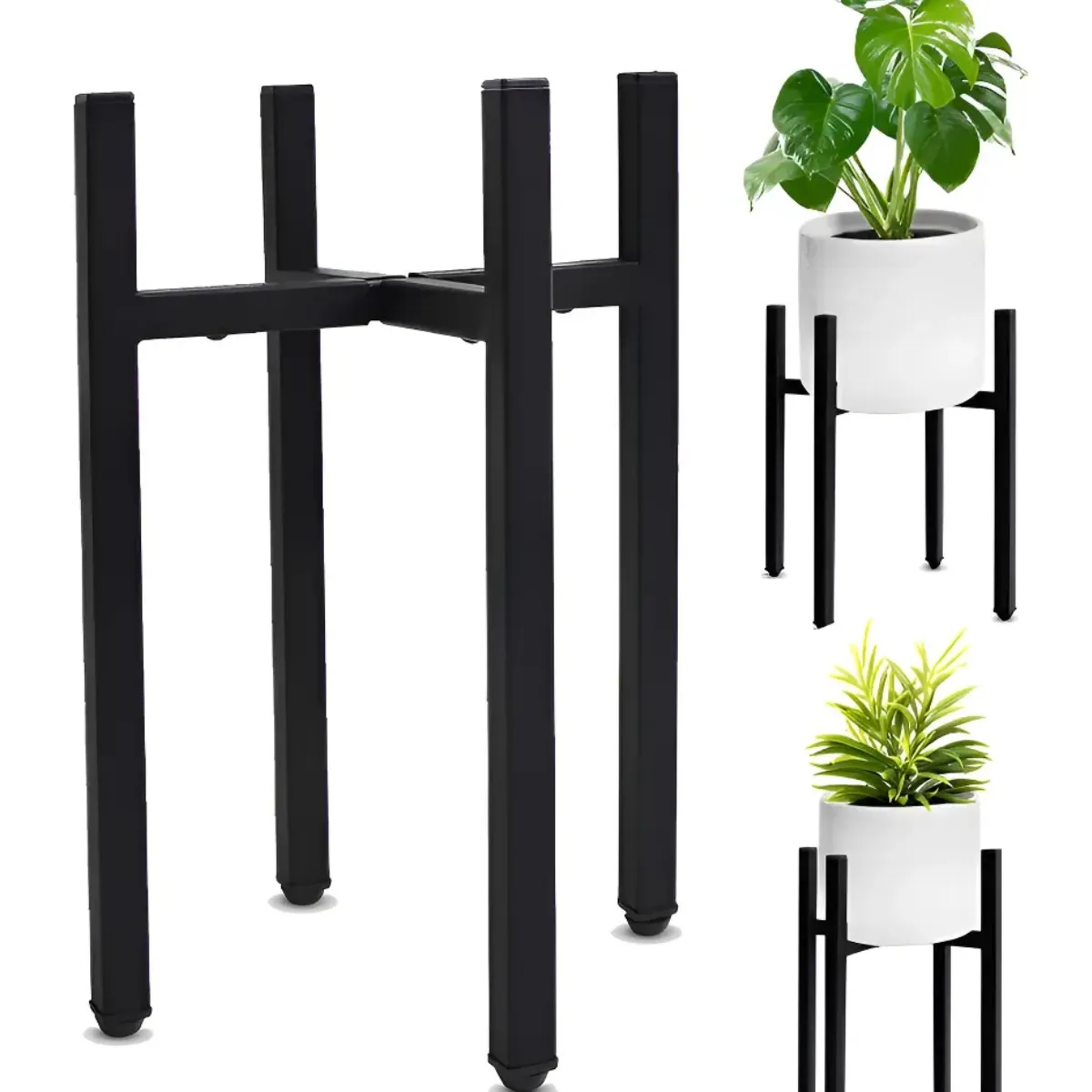 GENERICO - Set Organizador Pedestal Porta Macetero Desmontable Metal Labg