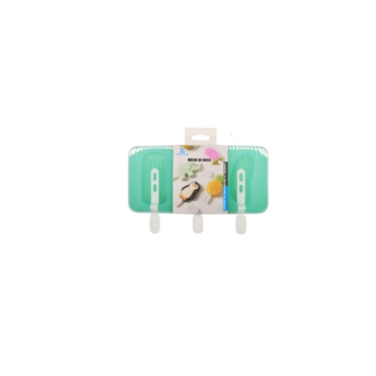 GENERICO - Molde Paleta De Helado Silicona 12 Unid