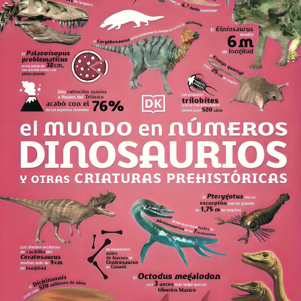 TOP10BOOKS - LIBRO El Mundo En Numeros: Dinosaurios - Autores Dk