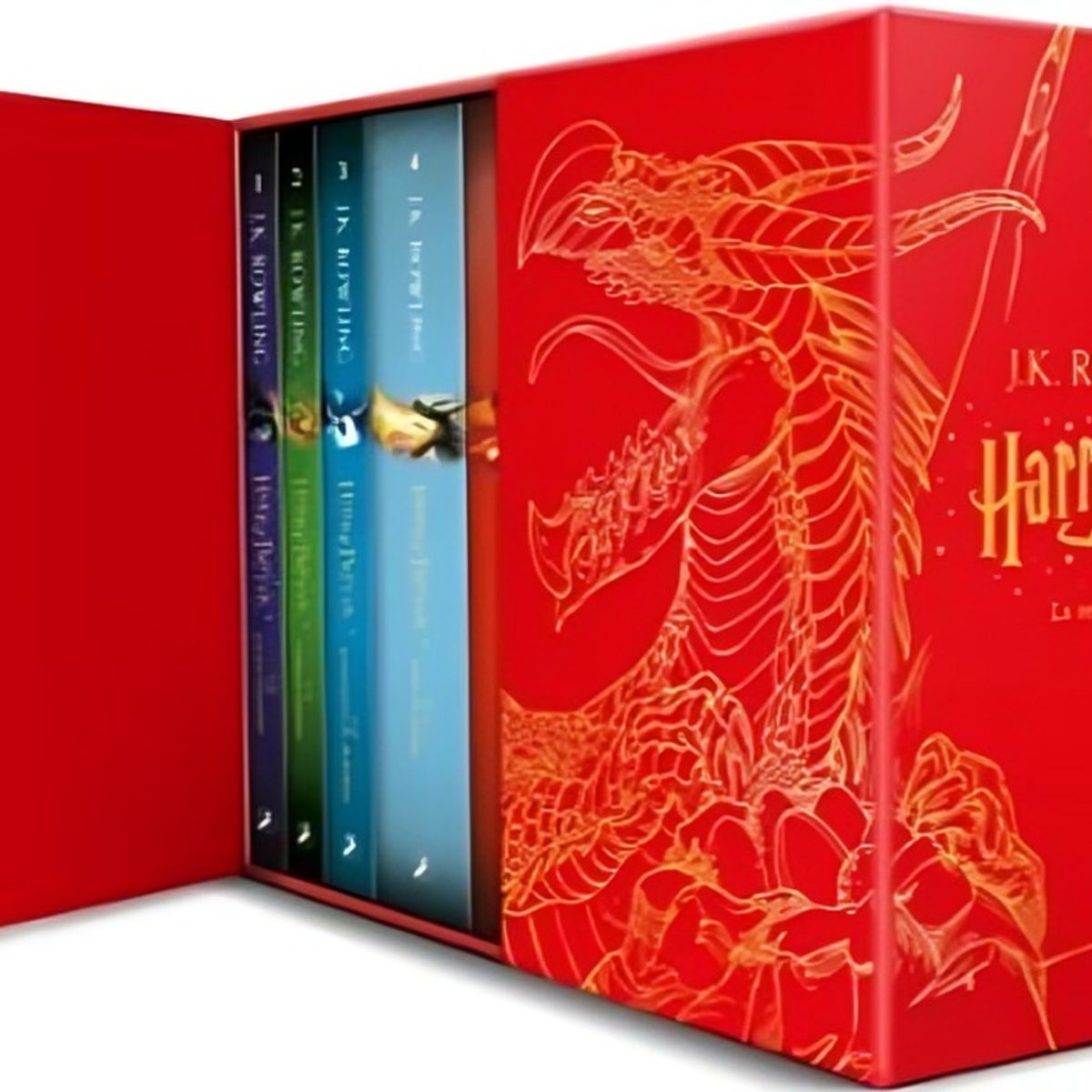 TOP10BOOKS - LIBRO Estuche Harry Potter Dragón - J. K. ROWLING