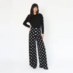 NATALIA SEGUEL - Palazzo Aura Negro Lunares - Diseño Chileno -