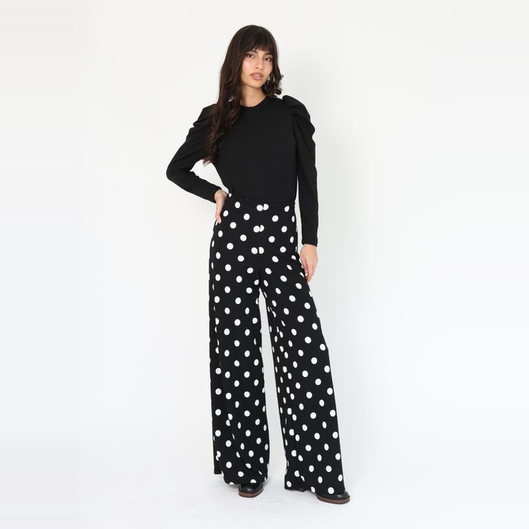 Palazzo Aura Negro Lunares - Diseno Chileno - Negro S