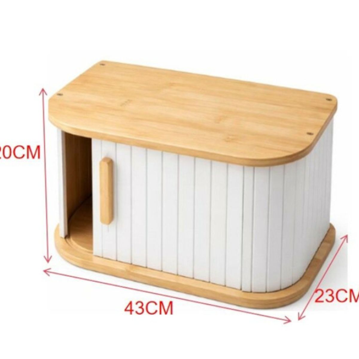 GENERICO - Caja Pan Madera Color Surtido Organizador Cocina Panera
