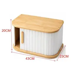 GENERICO - Caja Pan Madera Color Surtido Organizador Cocina Panera