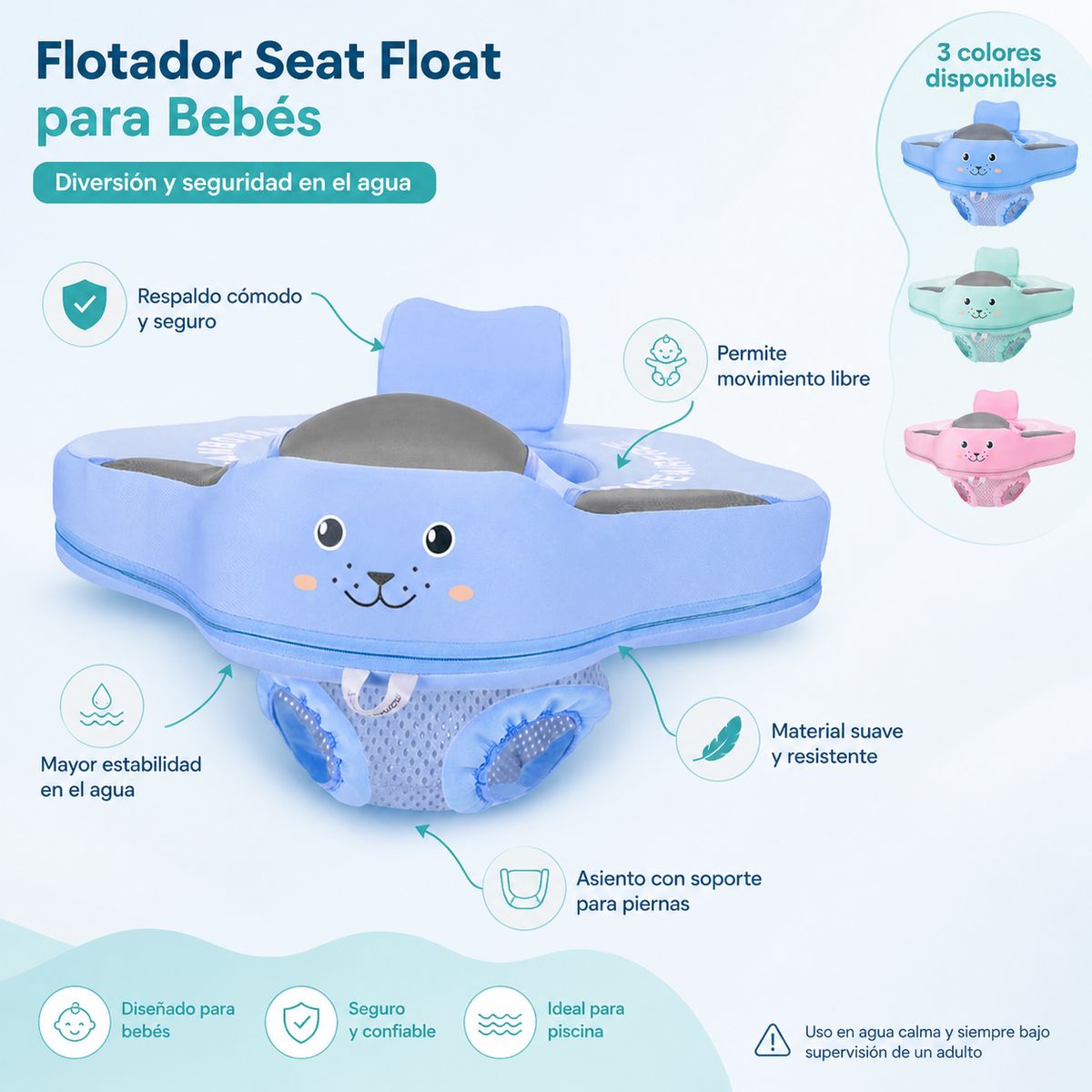 MAMBOBABY - Flotador Asiento para Bebes Piscina - Mambo Kids