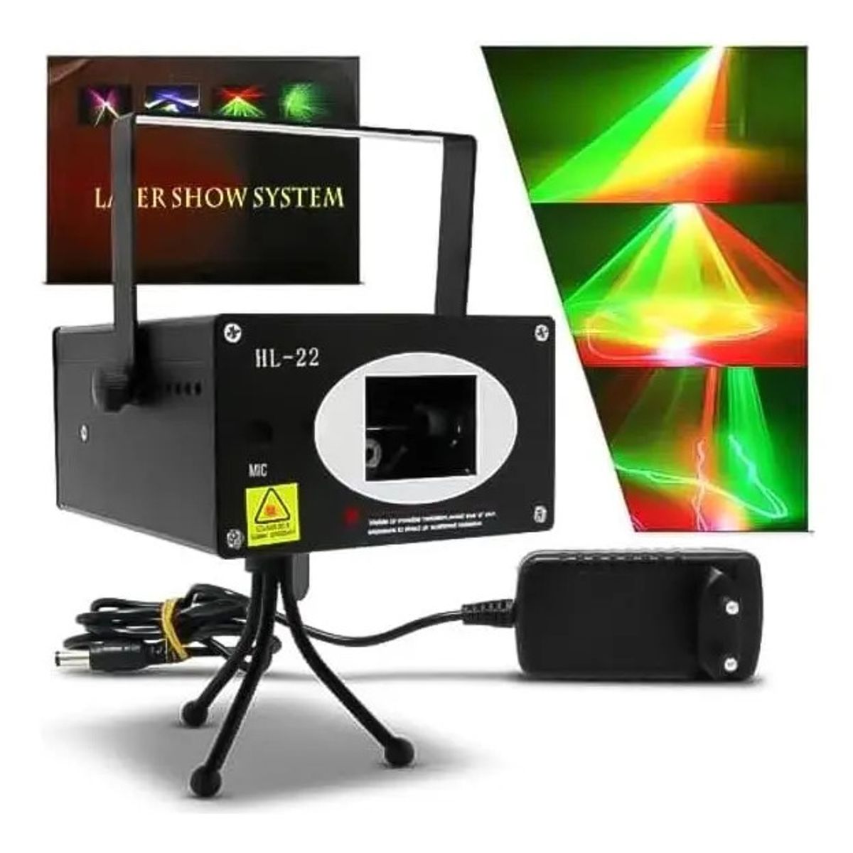GENERICO - Luces Led Holográfico Hl-22b Láser Show System