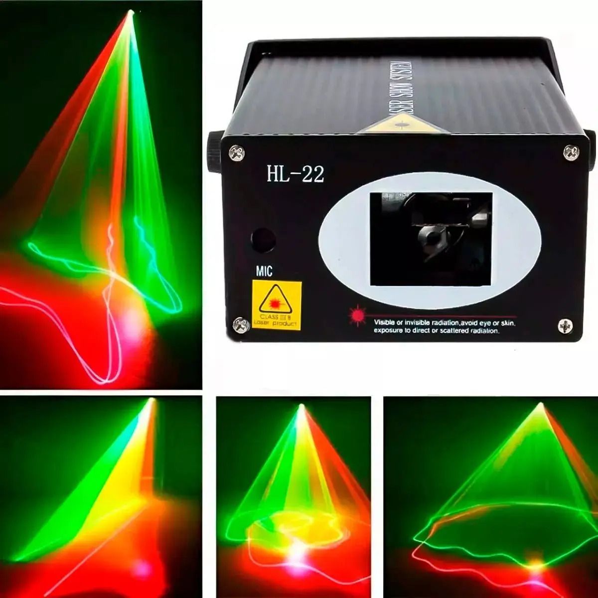 GENERICO - Luces Led Holográfico Hl-22b Láser Show System