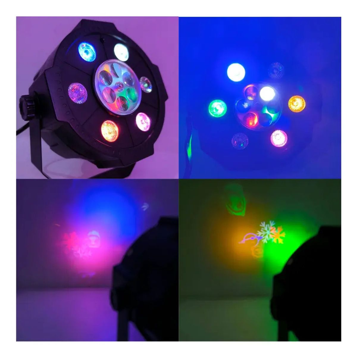 GENERICO - Luces Led Disco Proyector Con Usb Pendrive Parlante