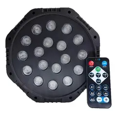 GENERICO - Proyector Led Rgb Soquete E27, Luces Luz Fiesta 18 Leds