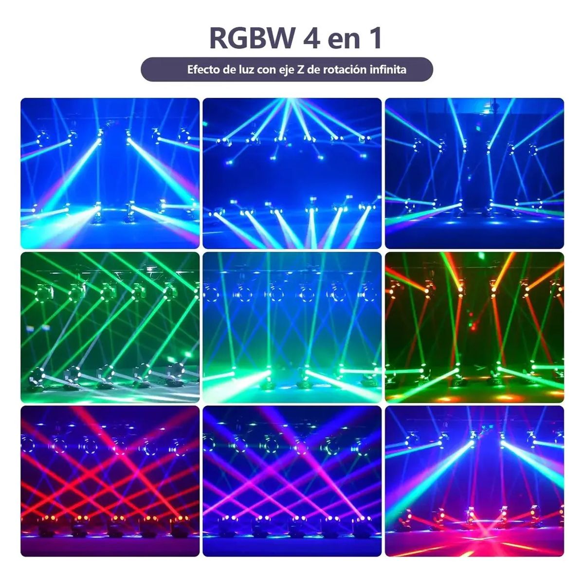 GENERICO - Cabeza Movil Robotico 200w Rgb Dmx Fiesta Disco