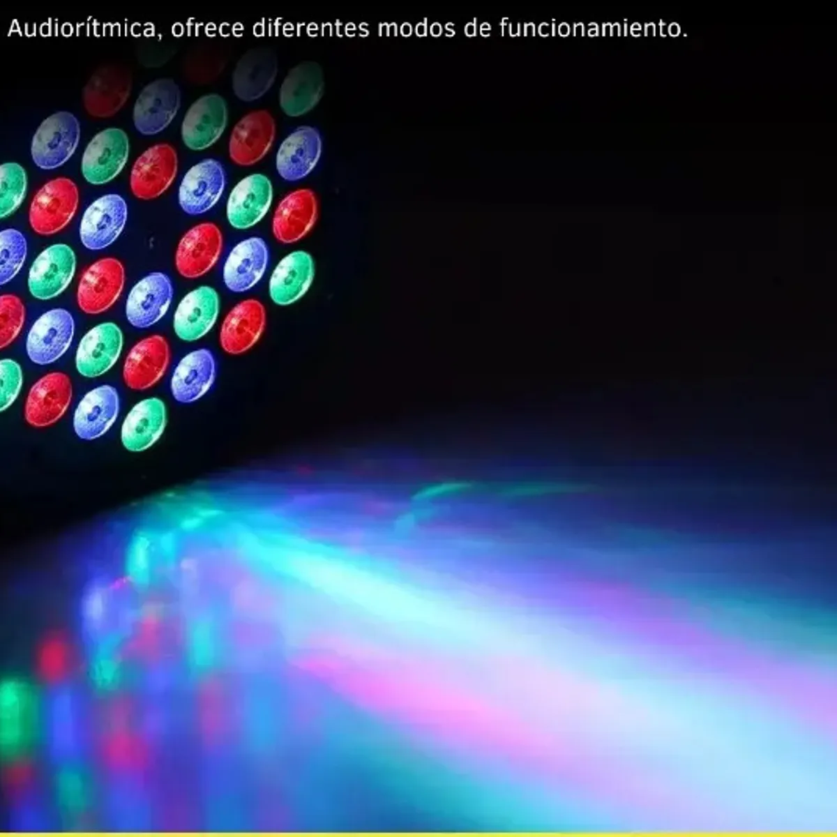 GENERICO - Proyector Parled 54 Rgb Luces Iluminación Dj Fiestas Full