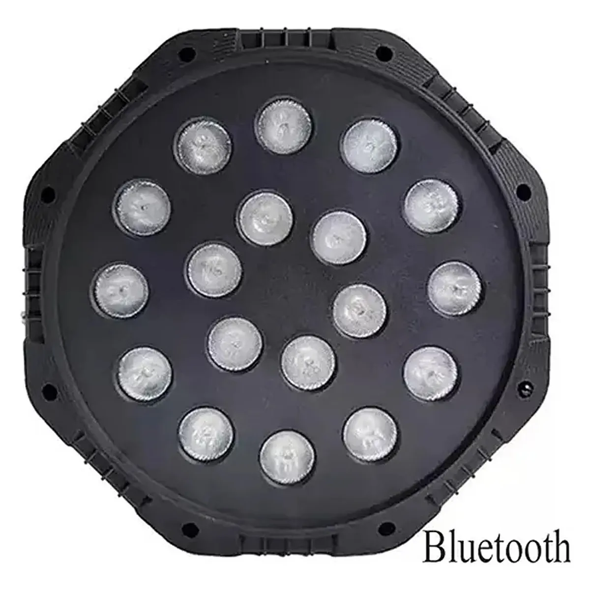 GENERICO - Proyector Led Rgb Soquete E27 Luz Fiesta 18 Leds + Bluetooth