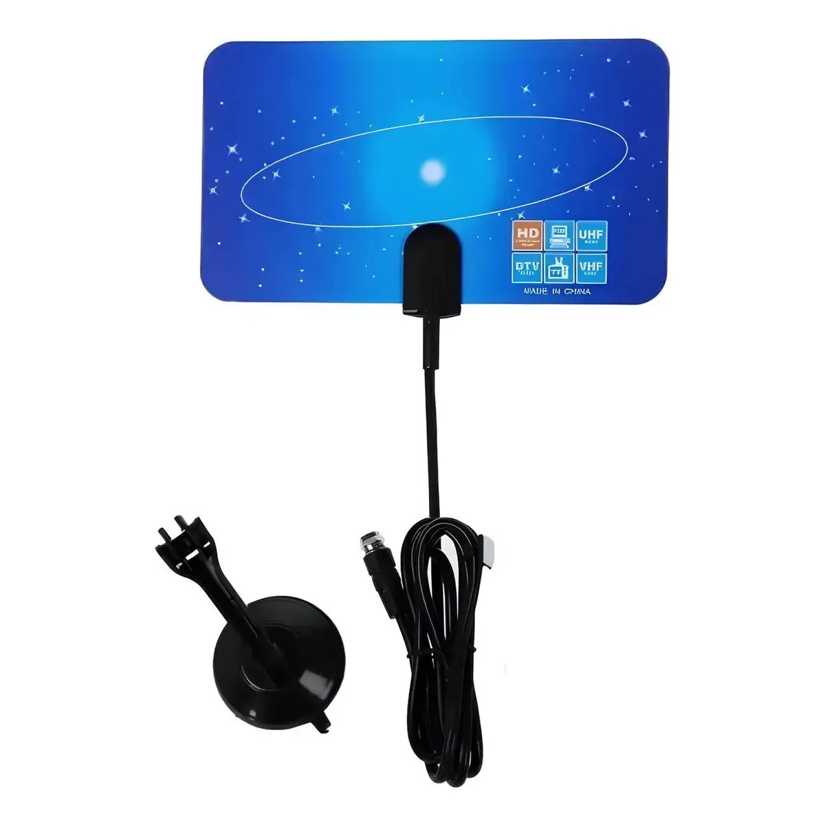 GENERICO - Antena De Tv Digital De Interior Hdtv Dtv Hd Vhf Uhf