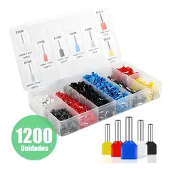 GENERICO - Kit Terminales Electricos Ferrules 1200 Tazones Y Vasos Térmicos