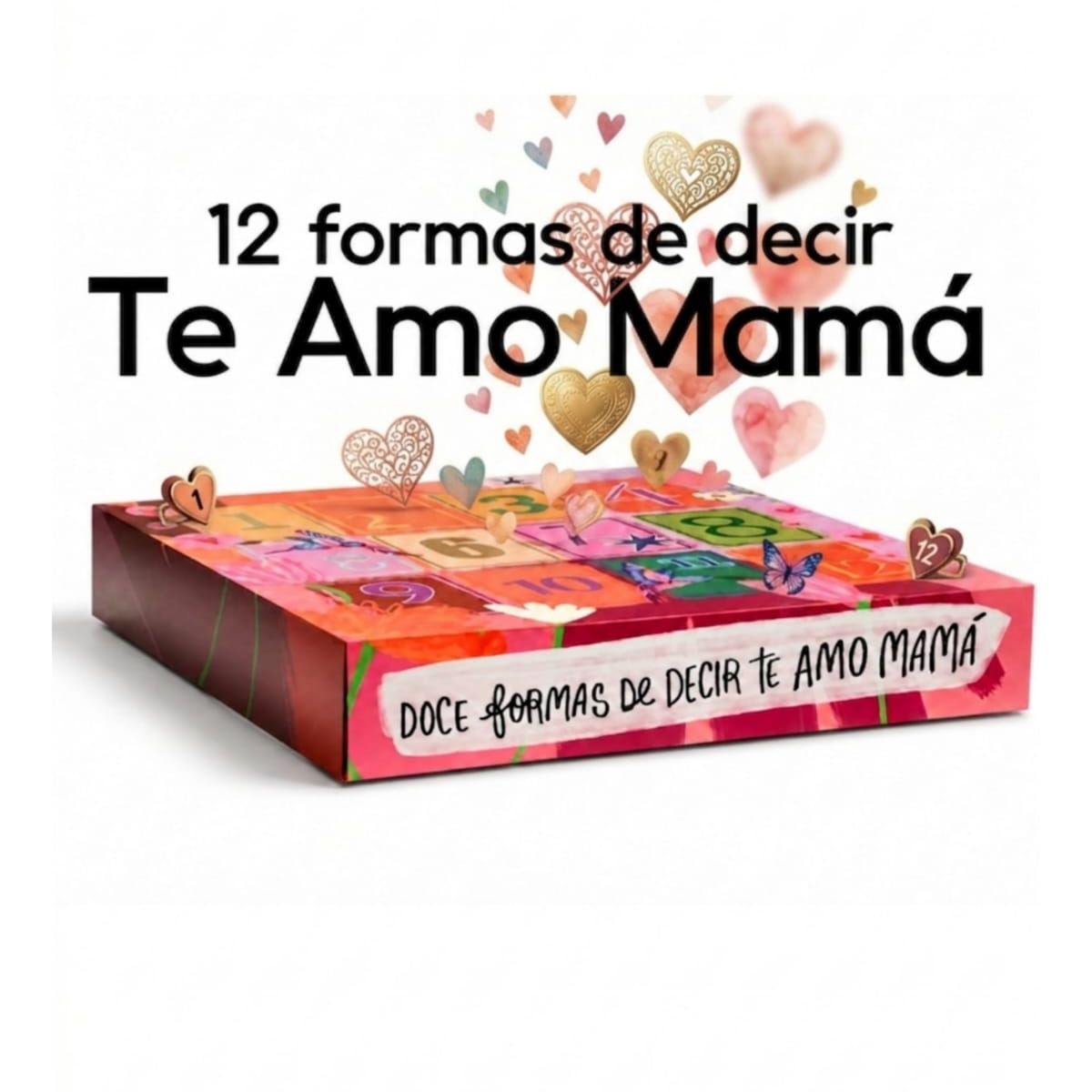 KEVIN&COCO - Calendario de Adviento 12 Formas de Decir Te Amo, Mamá Regalo Dia De La Madre