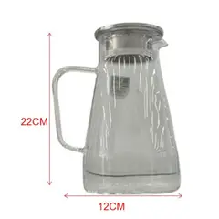 GENERICO - Jarra Vidrio Transparente Cocina Resistente Diseno Elegante