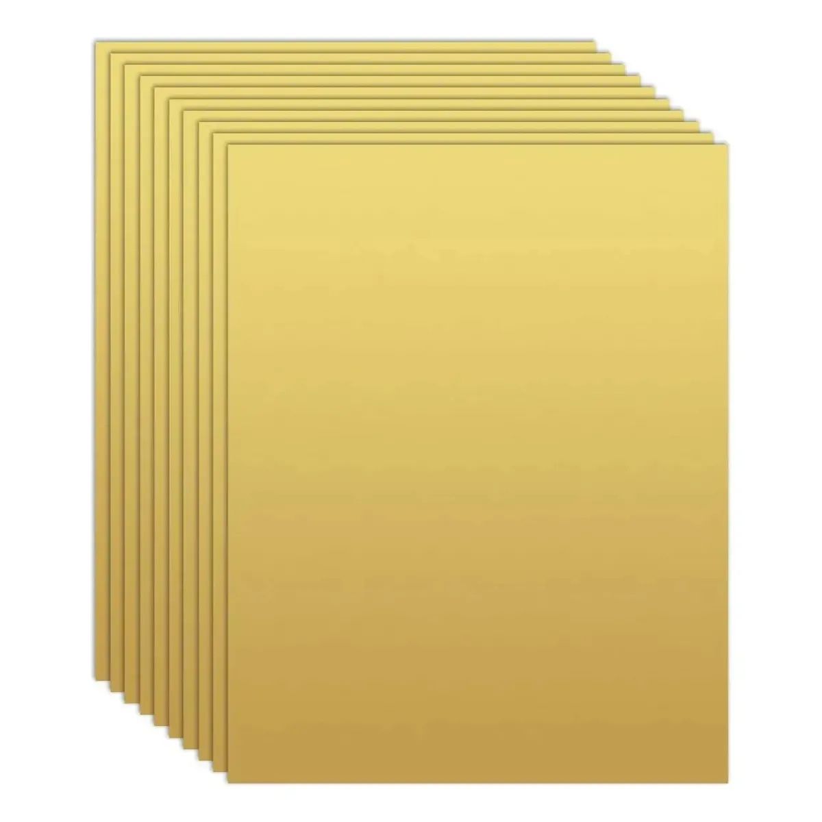 KUANGYE - 10 Placas Lamina Aluminio Sublimacion Sublimar Color Doradas 20x30 Cm