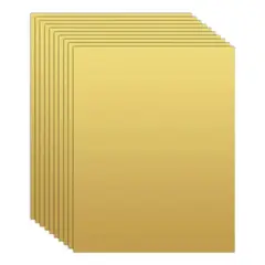 KUANGYE - 10 Placas Lamina Aluminio Sublimacion Sublimar Color Doradas 20x30 Cm