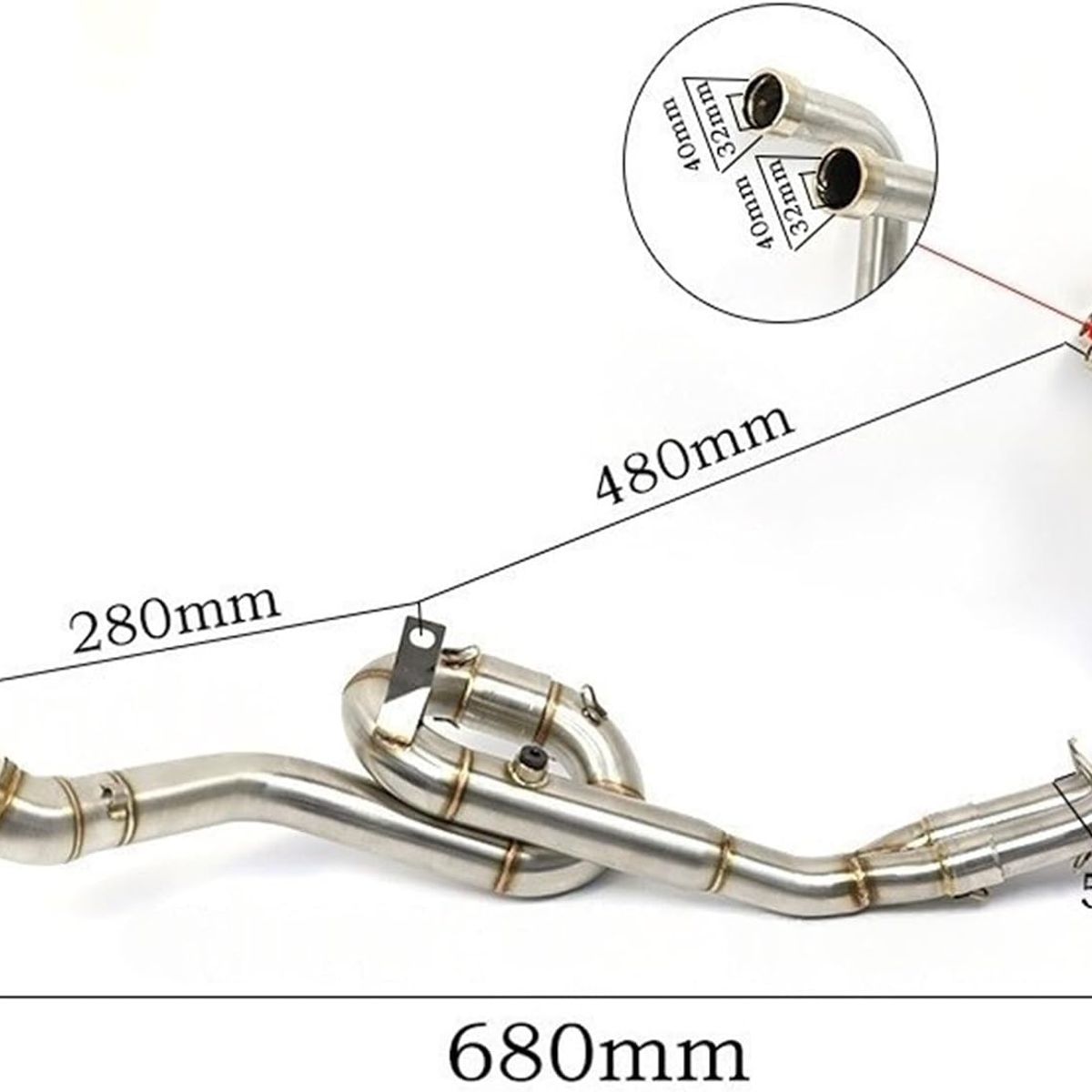KUANGYE - Linea De Escape Caracol Para Yamaha R3, R3a, Mt03