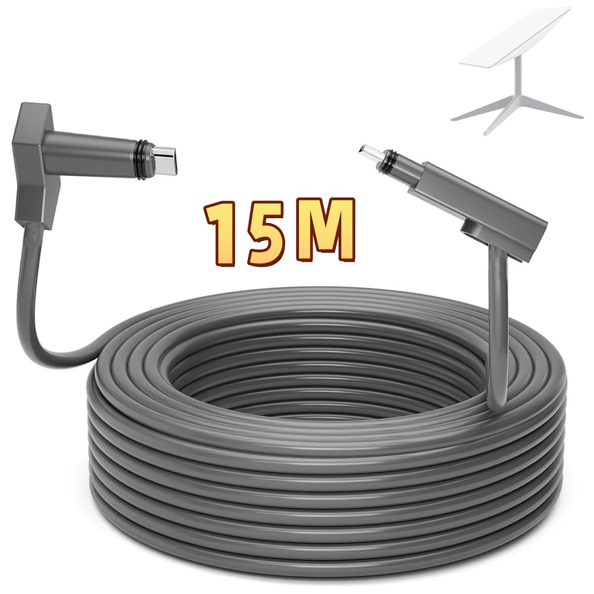 KUANGYE - 15M Cable De RepuestoPara Adaptador Gen2 Kit De Accionamiento Estándar Impermeable Gris