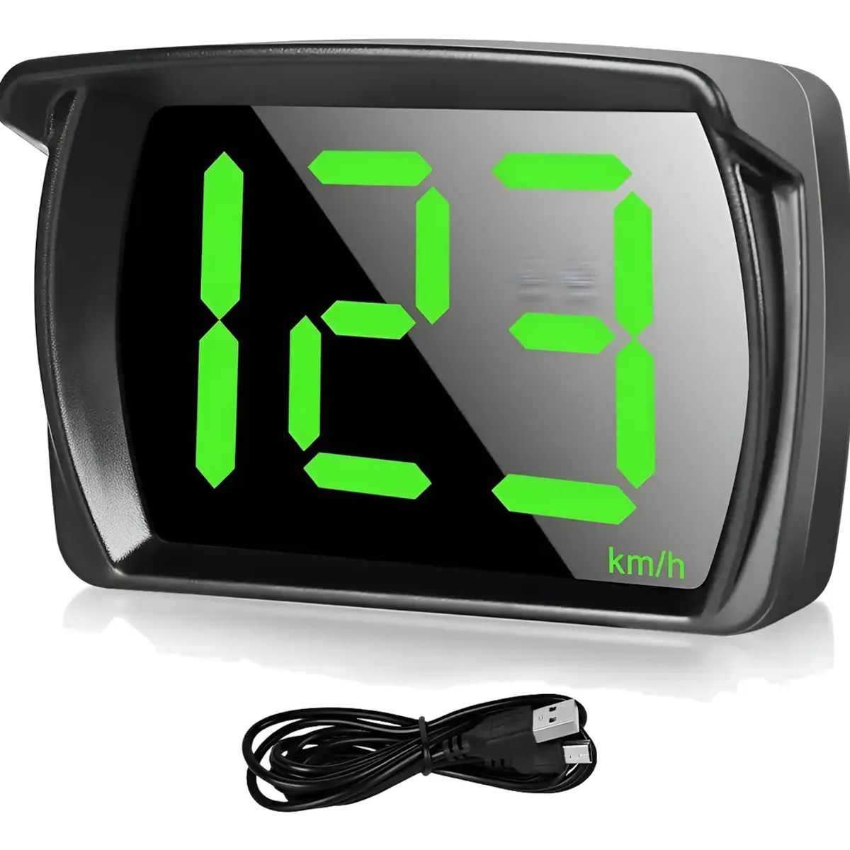 GENERICO - Medidor Velocidad Velocímetro Digital Usb Kmh Mide Por Gps