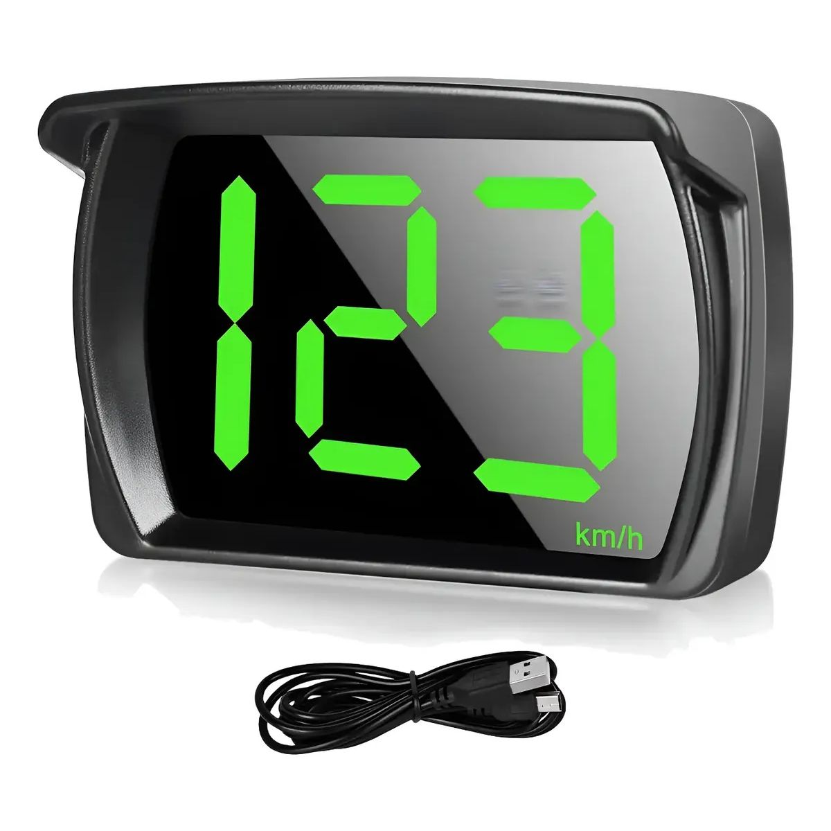 GENERICO - Medidor Velocidad Velocímetro Digital Usb Kmh Mide Por Gps