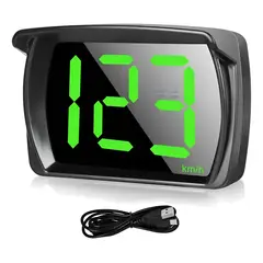 GENERICO - Medidor Velocidad Velocímetro Digital Usb Kmh Mide Por Gps