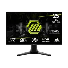 MSI - Monitor Gamer MAG 255F E20 24.5″ Full HD Rapid IPS 200Hz 0.5ms