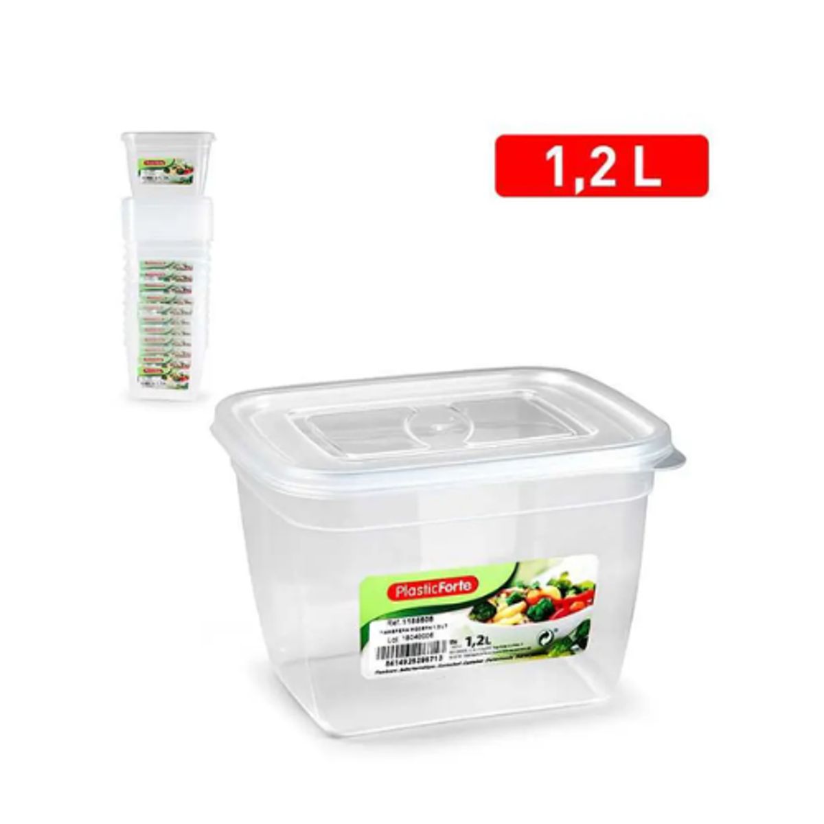 GENERICO - Contenedor de Plastico- Color Aleatorio 1.2ML
