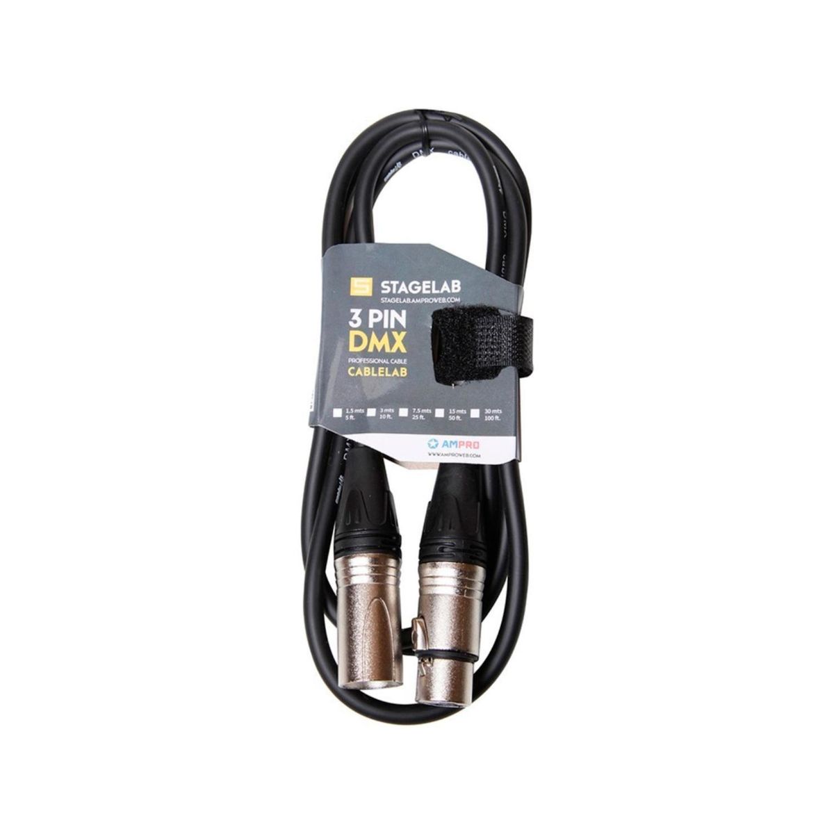 STAGELAB - Cable DMX 1.5Mts StageLab CLM 3DMX 1.5C