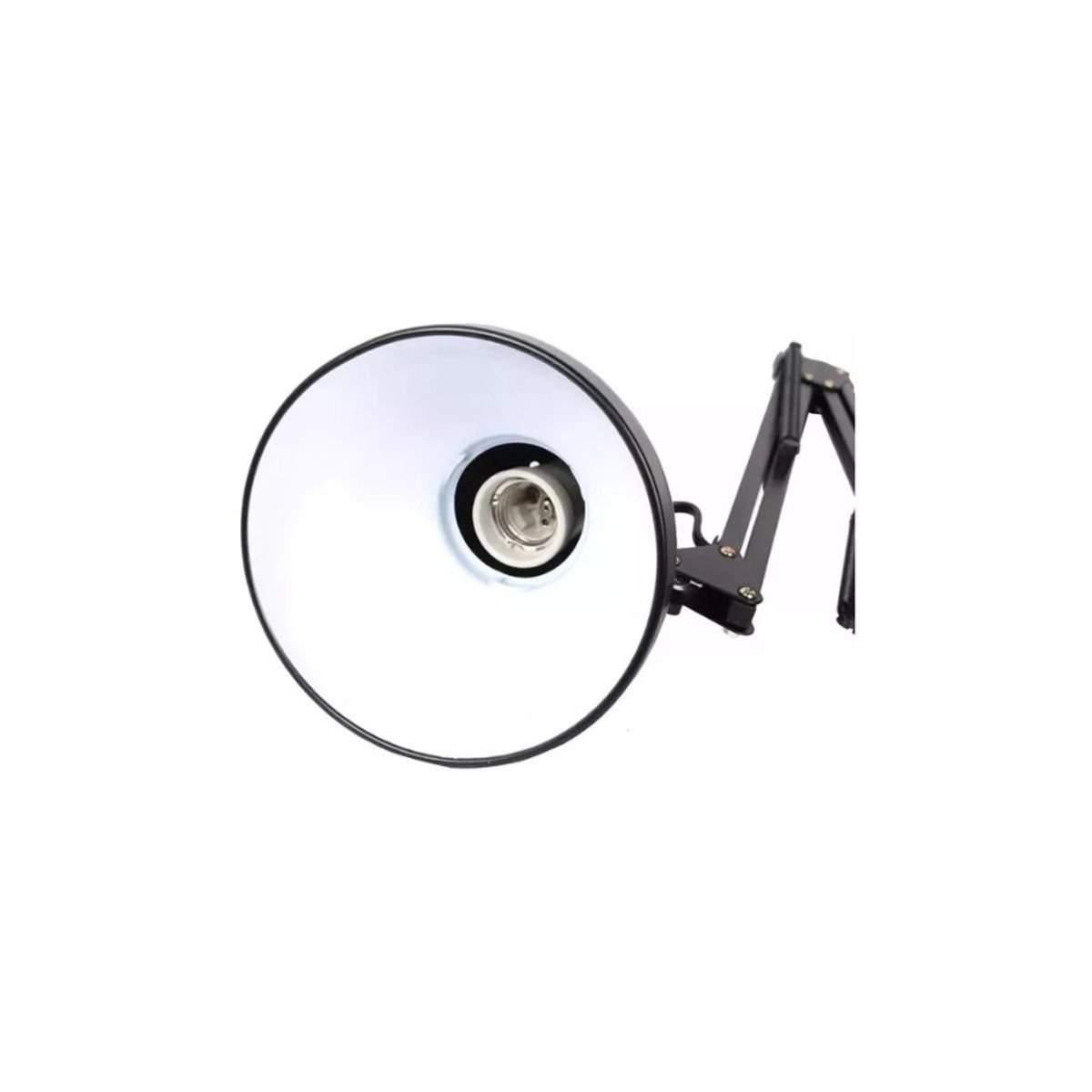 GENERICO - Lampara de mesa Brazo Flexible Ajustable con base bombilla E27
