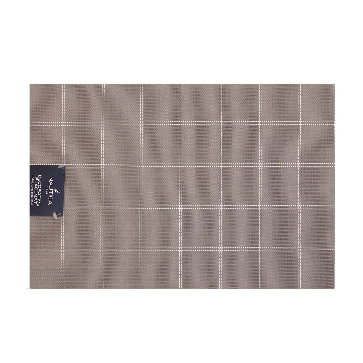 NAUTICA - Pack 4 Individuales de mesa Nautica Home 45x30cm café a cuadros