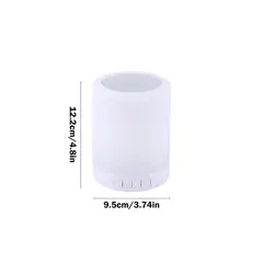 GENERICO - Lampara de mesa parlante altavoz portatil luz RGB bluetooth
