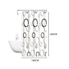 GENERICO - Cortina de Baño Anti-Hongos Impermeable - Diseño Elegante y Duradero