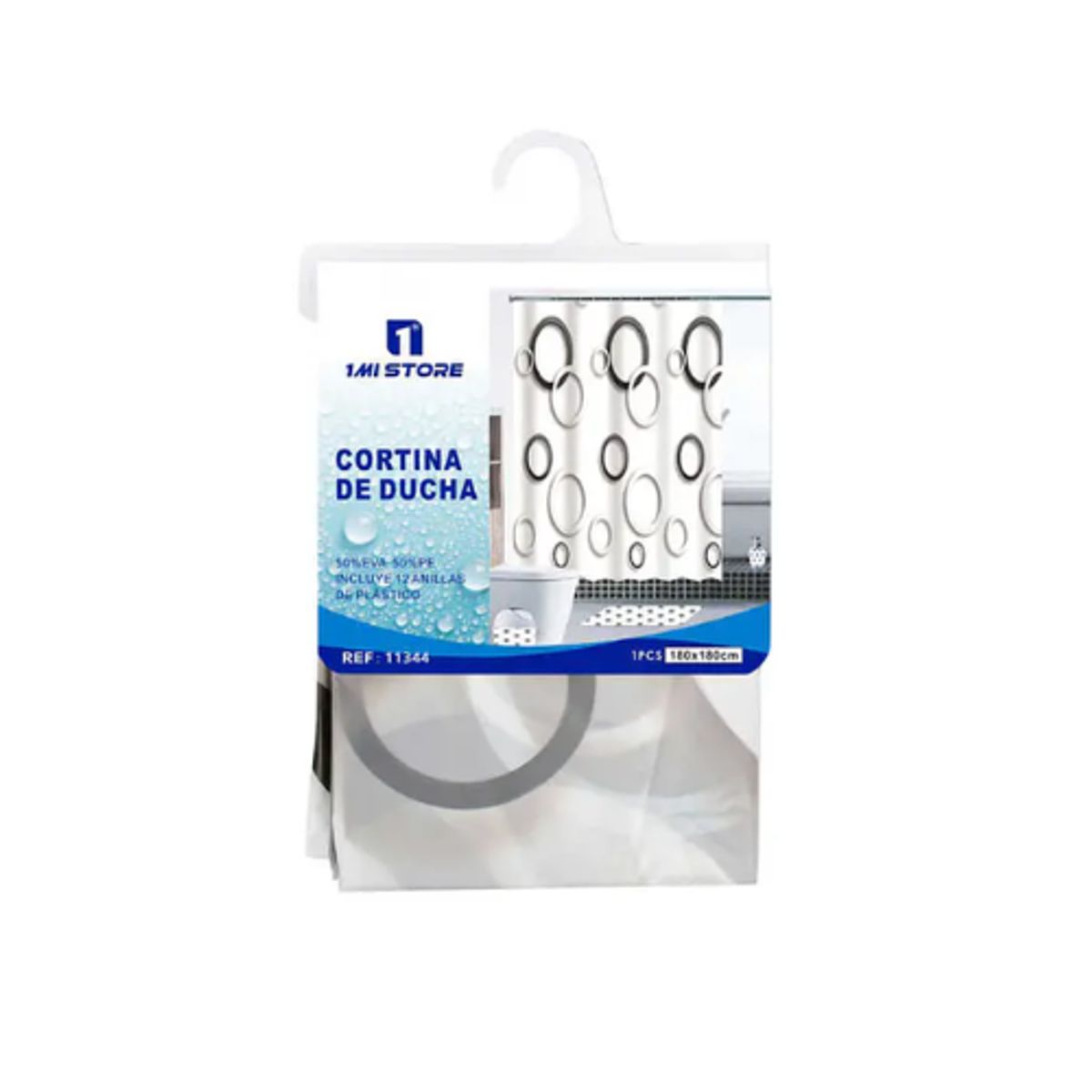 GENERICO - Cortina de Baño Anti-Hongos Impermeable - Diseño Elegante y Duradero