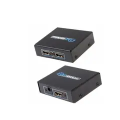 GENERICO - Spliter HDMI DIPLICADOR 1X2 SALIDAS HDTV 3D Con Transformador.