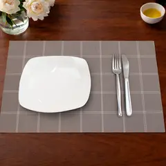 NAUTICA - Pack 2 Individuales de mesa Home 45x30cm café a cuadros