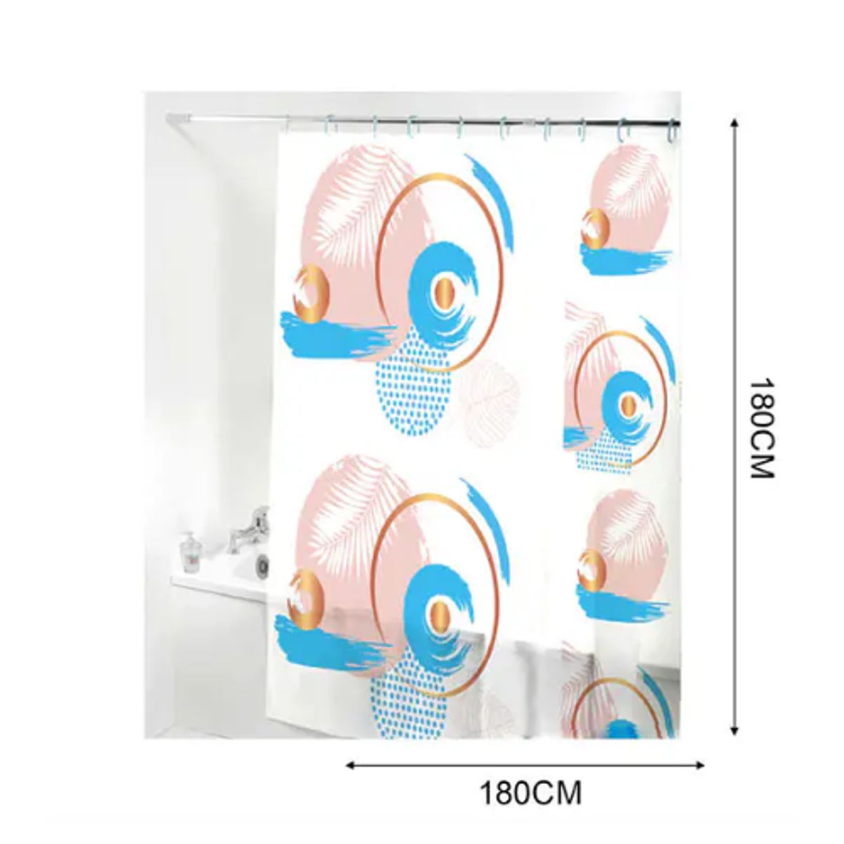 GENERICO - Cortina de Baño Anti-Hongos Impermeable - Diseño Elegante y Duradero
