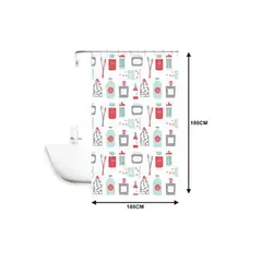GENERICO - Cortina de Baño Anti-Hongos Impermeable - Diseño Elegante y Duradero