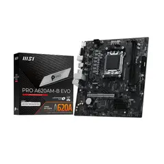 MSI - Placa Madre PRO A620AM-B EVO AM5 DDR5, M.2, mATX