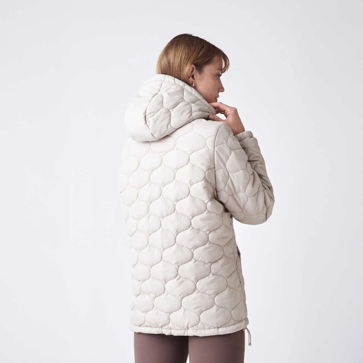NEW BALANCE - Parka Outdoor Mujer New Balance Sport Essentials Quilt Beige