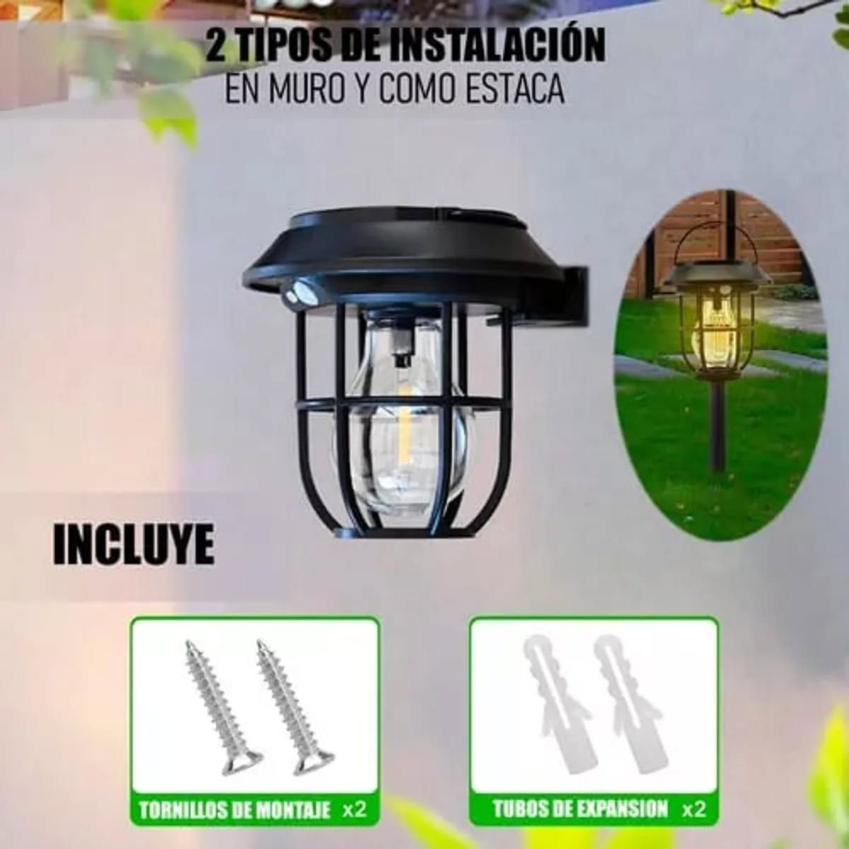 GENERICO - Luz de Jardín Solar Farol