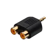 BESTAMERICA - Adaptador Mini Plug a 2 RCA Hembra Best America MA 39 G