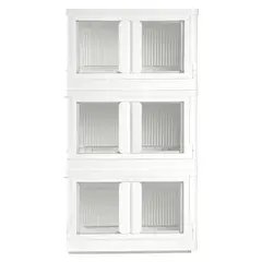 QRUBBER - Caja Plegable Organizadora 3 Niveles Blanca MQ
