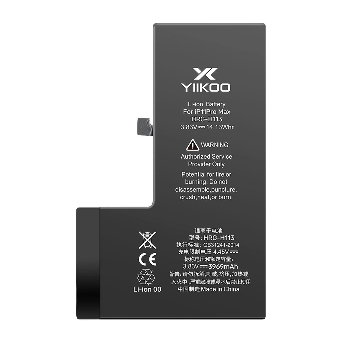 GENERICO - Bateria para iPhone 11 Pro Max YIIKOO Proteccion sobrecarga