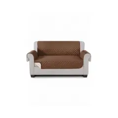 GENERICO - Funda Protectora Acolchada para Sillón 2 Cuerpo Reversible y Lavable